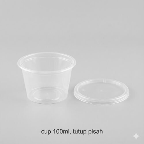 Cup 100ML tutup pisah